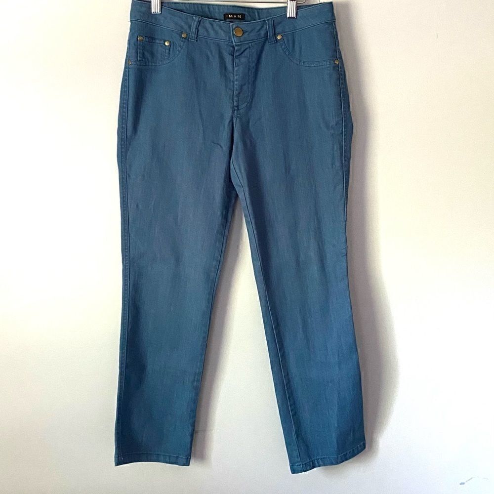 IMAN blue pants size medium